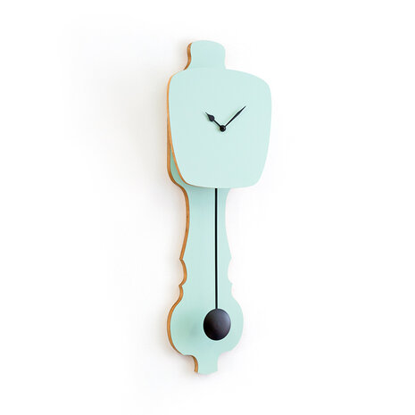 Kloq wandklok pischache green