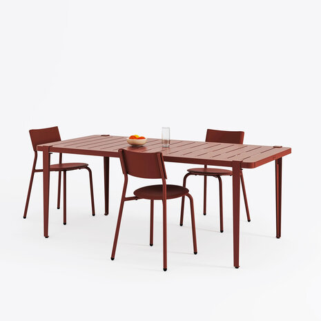 TIPTOE Outdoor Midi Tafel 190 red brick