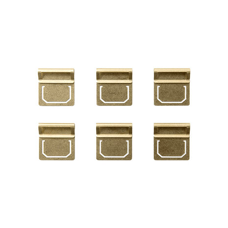 Traveler's Notebook Brass Index Clips