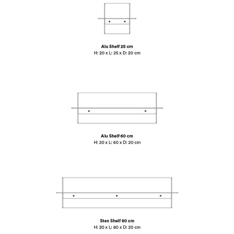 Normann Copenhagen Alu shelf 