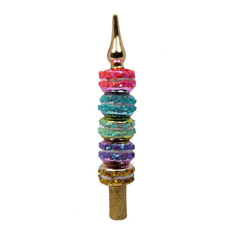 Vondels kerstboom piek glas - Macaron Tower