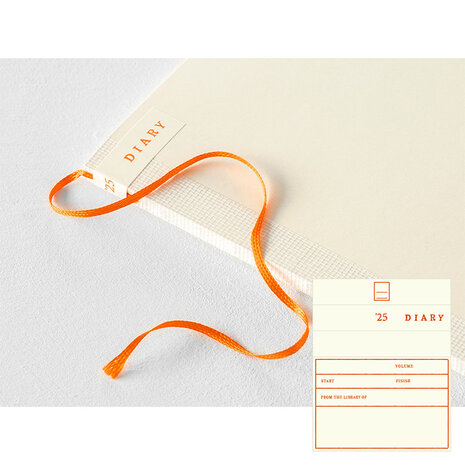 A4 THIN MD Notebook Diary 2026 monthly block + memo