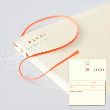 MD Notebook Diary 2026 monthly block + memo B6