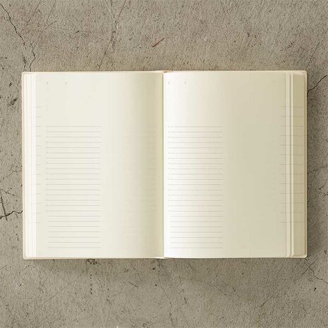 Midori MD Notebook Diary 2026 A5 (Monthly block + 1 day 1 page)