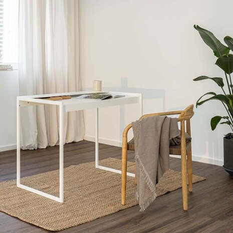 Metallbude Desk Donna Bureau Wit