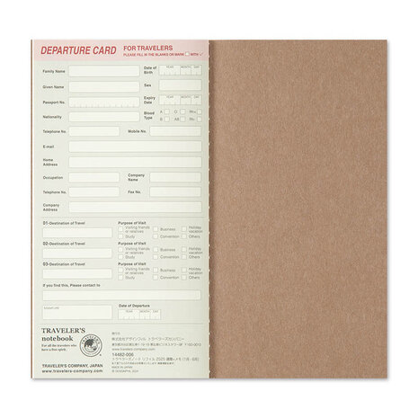 Traveler's notebook - 2026 Weekly and Memo Refill Jaaragenda