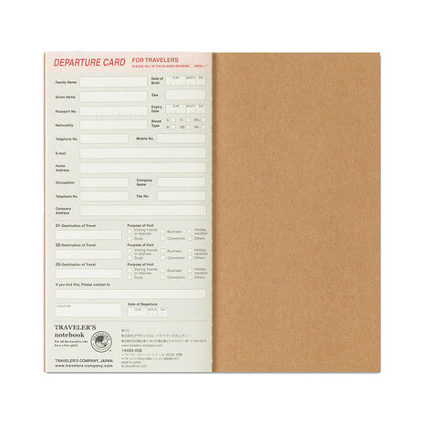 Traveler's notebook - 2026 Monthly Diary regular size