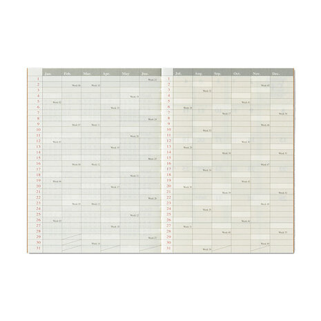 Traveler's notebook Passport Size Diary 2026 Monthly