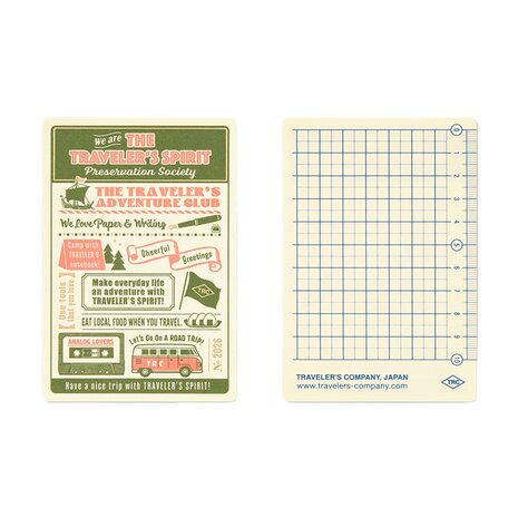 Traveler's notebook Passport Size 2026 - Underlay Plastic Sheet