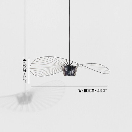Petite Friture Vertigo Hanglamp small sizes