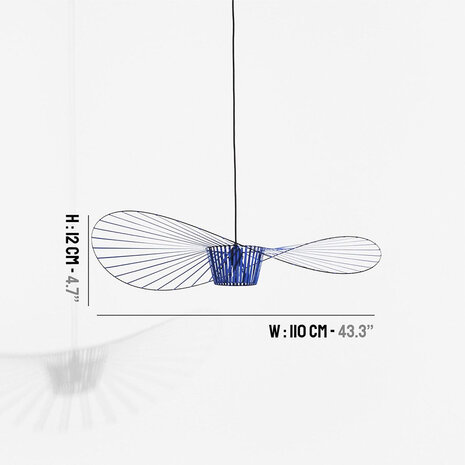 Petite Friture Vertigo Hanglamp small cobalt