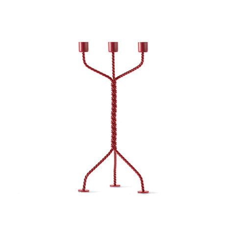 Werkwaardig Twisted Kandelaar Rood
