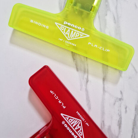 Penco Clampy Pla-Clip neon yellow en red