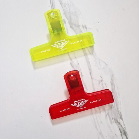 Penco Clampy Pla-Clip neon yellow en red
