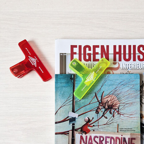 Penco Clampy Pla-Clip clear red