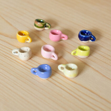 Studio Lotte Swart Mini Mok Bedeltje Lavendel