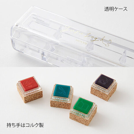 Midori Yuru Log Paintable Stamp Pre-Inked Daily Life Stempeltjes