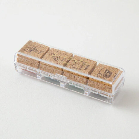 Midori Yuru Log Paintable Stamp Pre-Inked Daily Life Stempeltjes