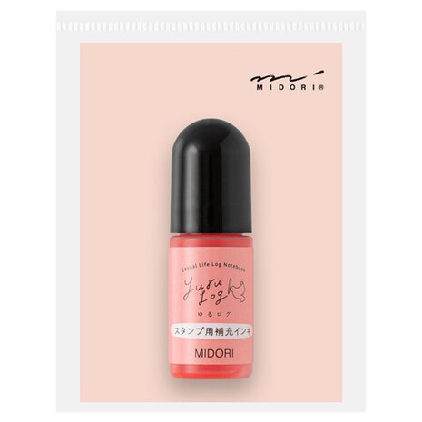 Midori Yuru log refill ink pink