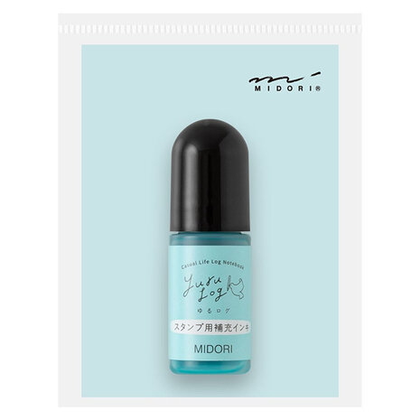 Midori Yuru log refill ink blue