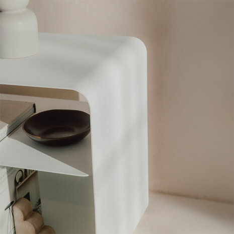 Metallbude  lowboard Tavir wit