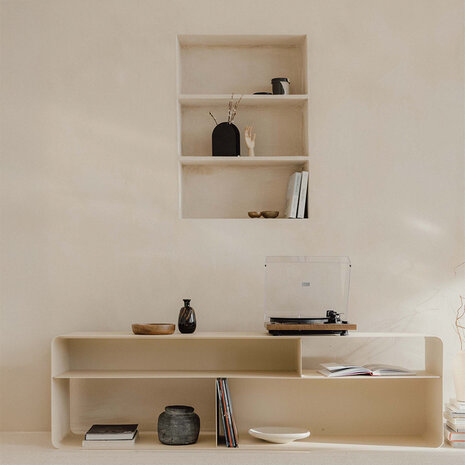Metallbude  lowboard Tavir cashew
