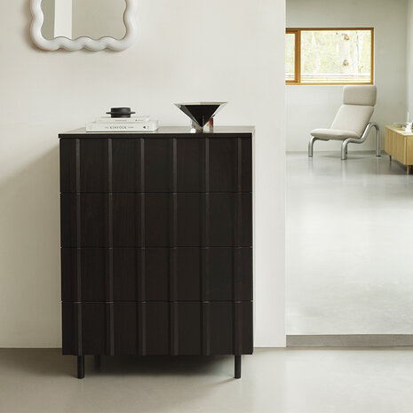 Normann Copenhagen RIB Dresser w 4 drawers black