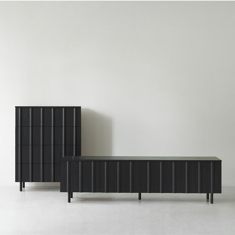 Normann Copenhagen RIB Dresser w 4 drawers black
