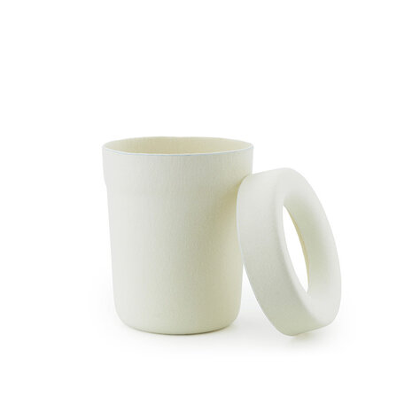 Normann Copenhagen Hide prullenbak Creme Wit