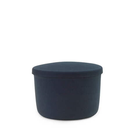 normann copenhagen hide storage pouf small