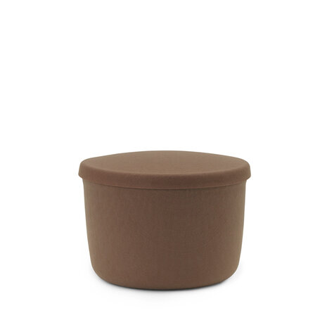 normann copenhagen hide storage pouf small