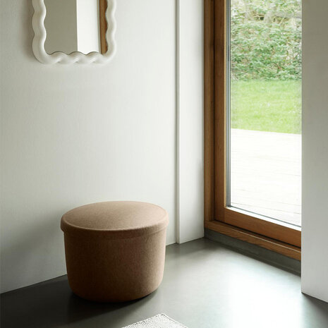 normann copenhagen hide storage pouf small