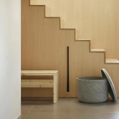 normann copenhagen hide storage pouf small