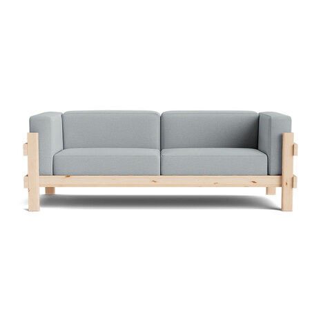 Normann Copenhagen Kube Sofa 3 zitter - grenenhouten frame