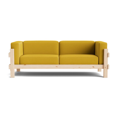 Normann Copenhagen Kube Sofa 3 zitter - grenenhouten frame