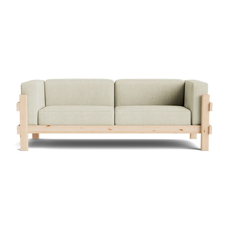 Normann Copenhagen Kube Sofa 3 zitter - grenenhouten frame