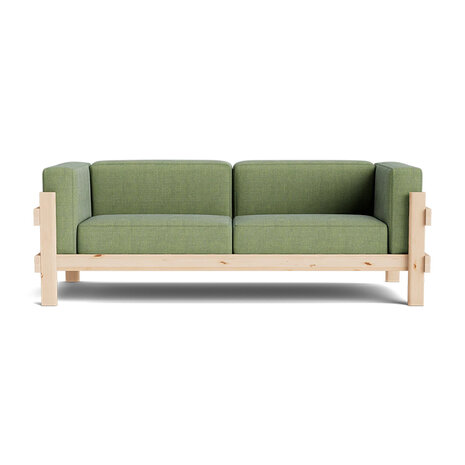 Normann Copenhagen Kube Sofa 3 zitter - grenenhouten frame
