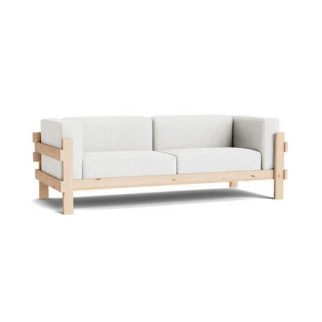 Normann Copenhagen Kube Sofa 3 zitter - grenenhouten frame