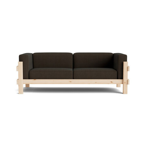 Normann Copenhagen Kube Sofa 3 zitter - grenenhouten frame
