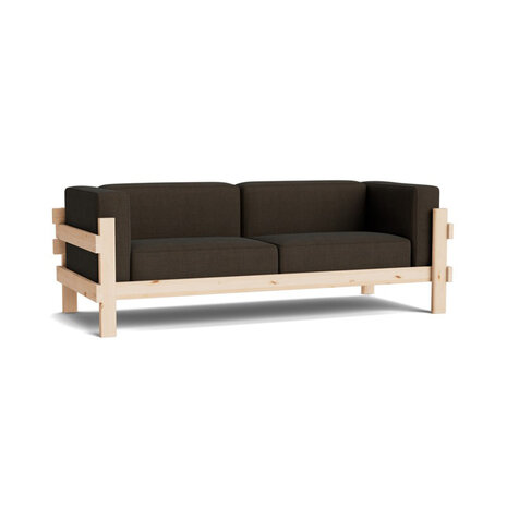 Normann Copenhagen Kube Sofa 3 zitter - grenenhouten frame