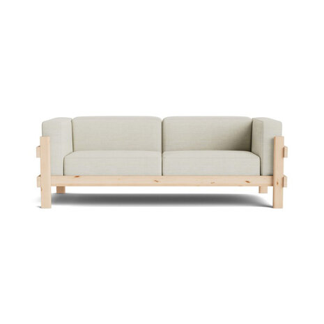 Normann Copenhagen Kube Sofa 3 zitter - grenenhouten frame