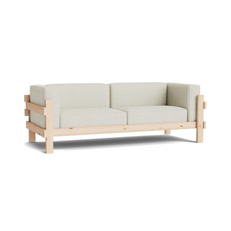 Normann Copenhagen Kube Sofa 3 zitter - grenenhouten frame