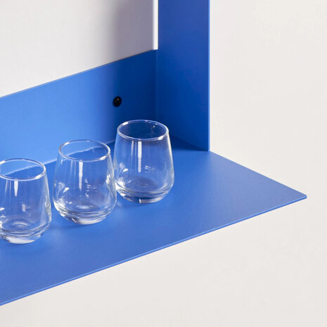 Tiptoe Pli floating shelf  azur blue