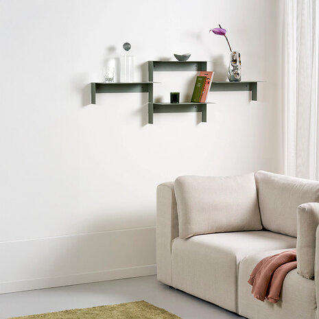 Tiptoe Pli floating shelf  eucalyptus