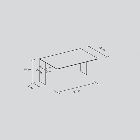 TIPTOE PLI Floating Shelf 30CM