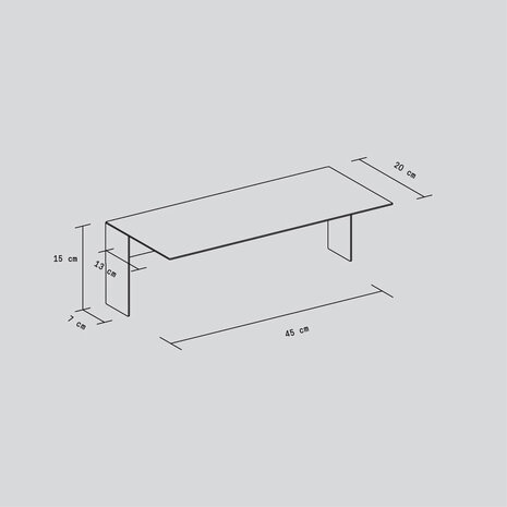 TIPTOE PLI Floating Shelf 45CM