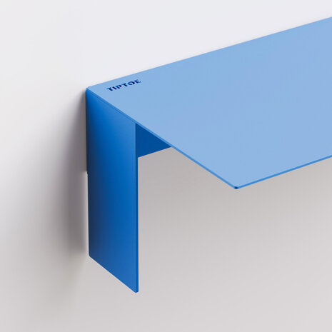 Tiptoe Pli floating shelf  azur blue
