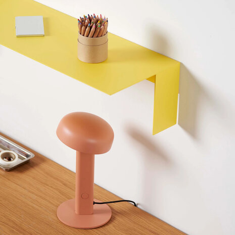 Tiptoe Pli floating shelf napels yellow