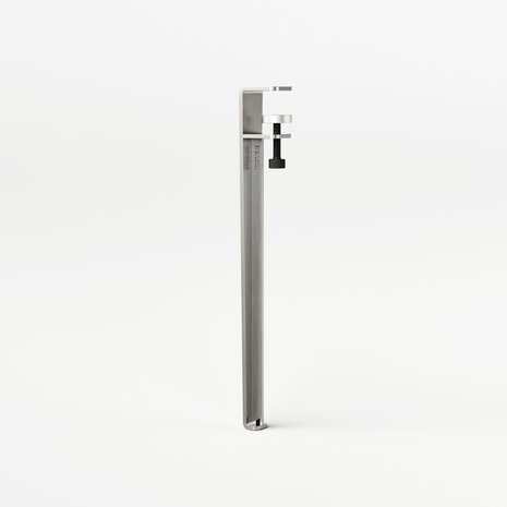 Tiptoe low table 90 cm round RVS stainless steel leg 43 cm