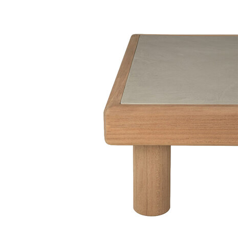 Ethnicraft Monocle outdoor Koffietafel Teak en Beton